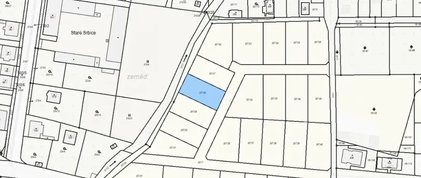 Prodej pozemku pro bydlení, Srbice, 581 m2