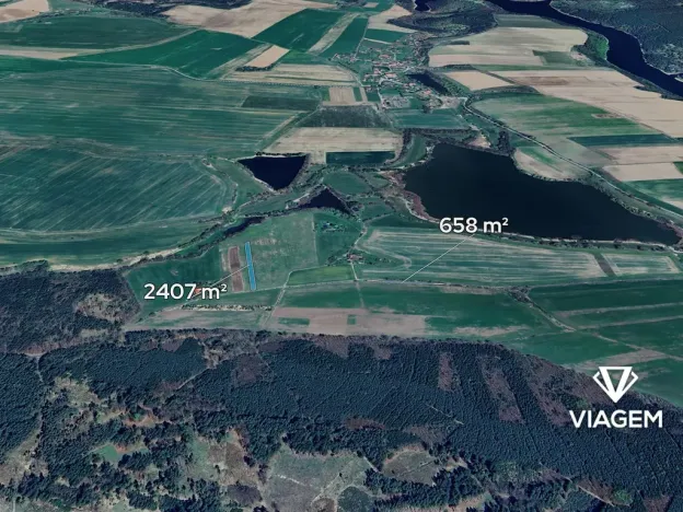 Prodej podílu pole, Albrechtice nad Vltavou, 1149 m2