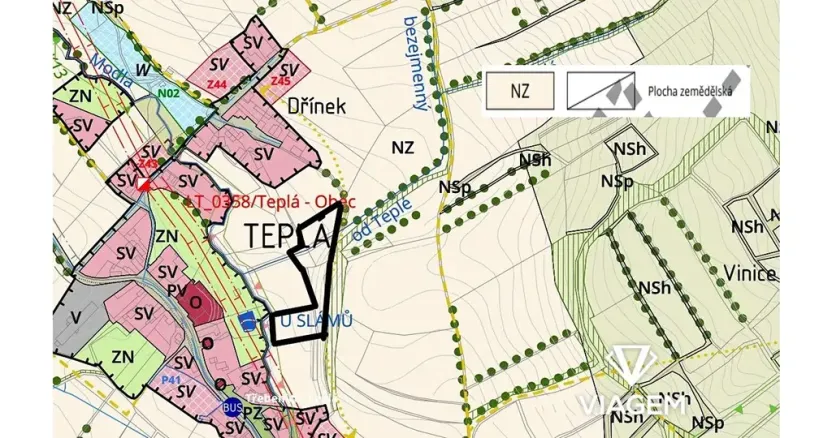 Prodej zahrady, Třebenice, 6686 m2