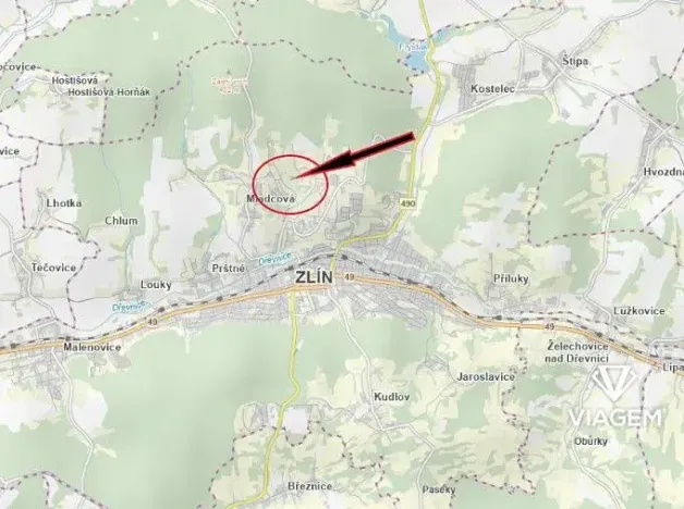 Prodej pozemku pro bydlení, Zlín, 1926 m2