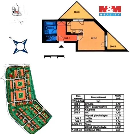 Pronájem bytu 1+kk, Praha - Zbraslav, Karla Černého, 31 m2