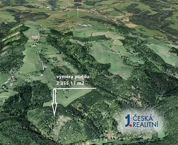 Prodej podílu lesa, Cotkytle, 2355 m2