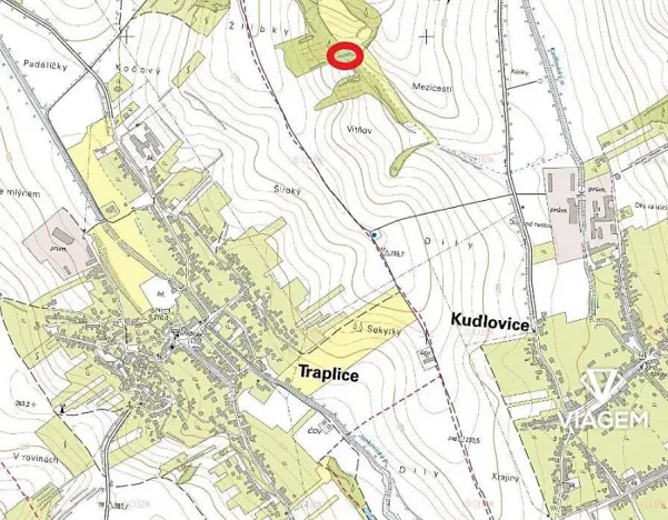 Prodej lesa, Kudlovice, 316 m2