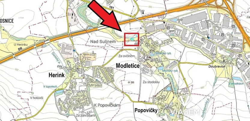 Prodej podílu pole, Dobřejovice, 862 m2