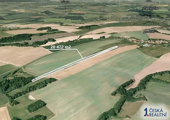 Prodej pole, Starý Jičín, 20472 m2
