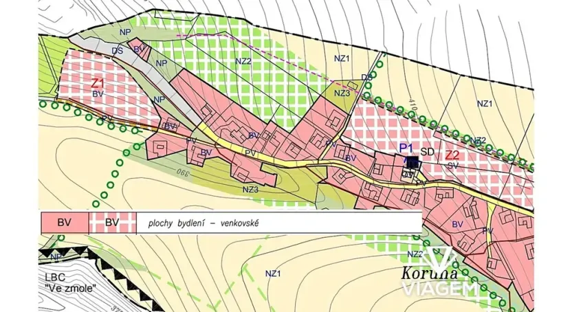 Prodej podílu pozemku pro bydlení, Koruna, 709 m2
