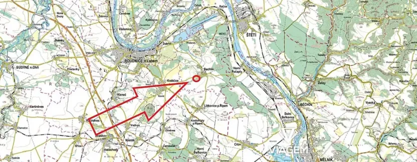 Prodej podílu zahrady, Bechlín, 534 m2