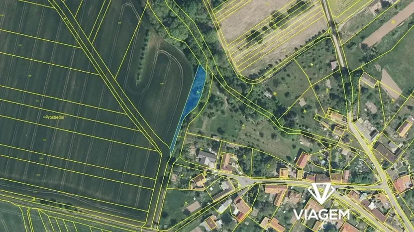 Prodej zahrady, Vrbka, 977 m2