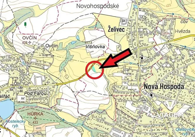 Prodej podílu pole, Sulice, 582 m2