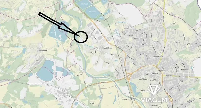 Prodej zahrady, Karviná, 1109 m2