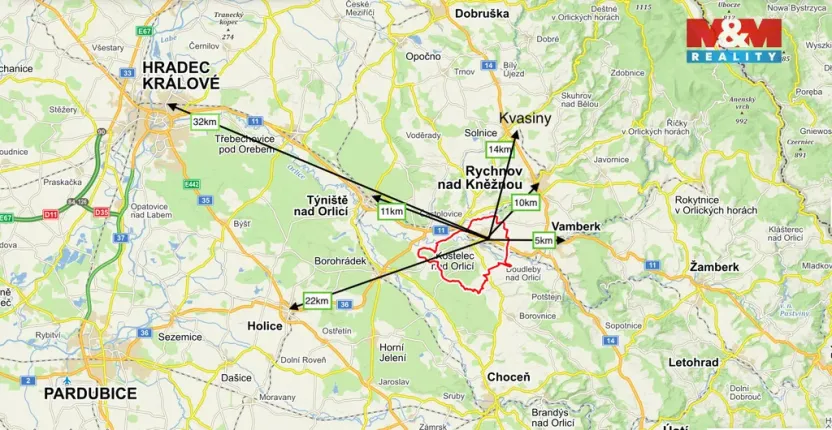 Pronájem garáže, Kostelec nad Orlicí, Mánesova, 150 m2