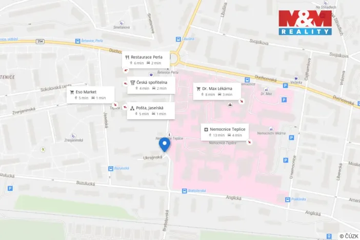 Prodej bytu 1+1, Teplice - Řetenice, Bratislavská, 40 m2