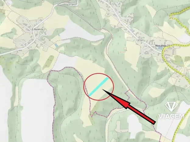 Prodej podílu pole, Nosálov, 2172 m2