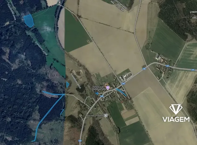 Prodej podílu lesa, Nová Ves u Leštiny, 1198 m2