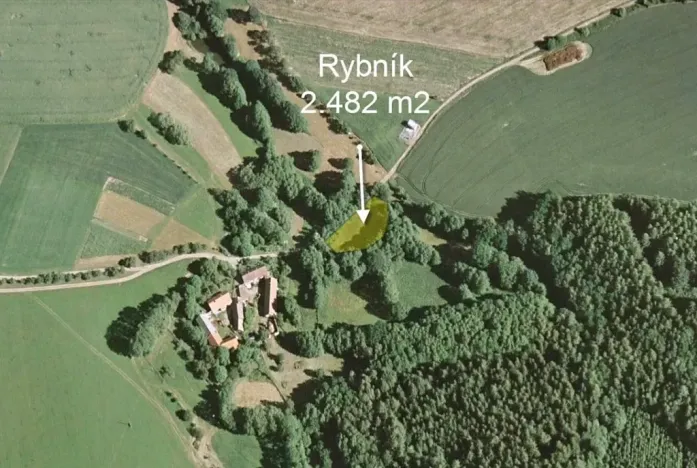 Pronájem rybníku, Votice, 2482 m2
