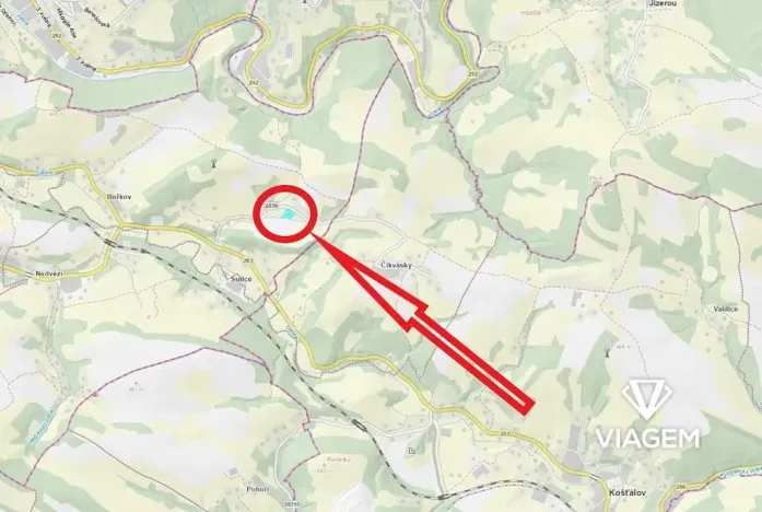 Prodej podílu pozemku pro bydlení, Slaná, 1277 m2