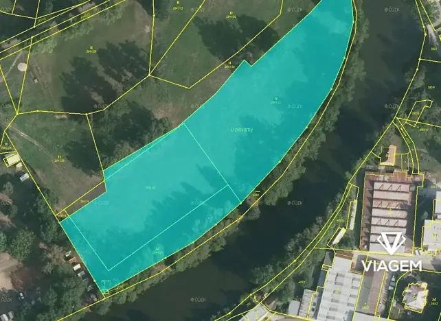 Prodej podílu komerčního pozemku, Soběslav, 1669 m2