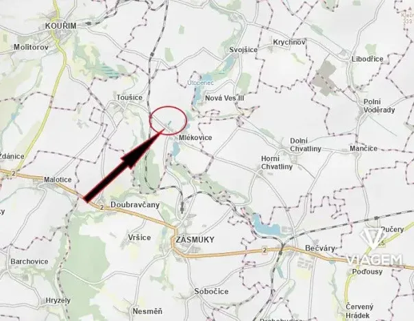 Prodej pole, Toušice, 3554 m2