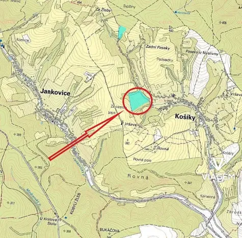 Prodej podílu lesa, Košíky, 8165 m2