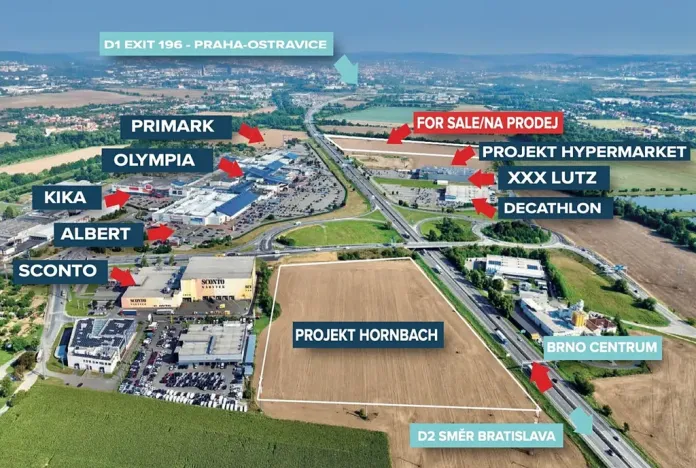 Prodej komerčního pozemku, Modřice, 15000 m2