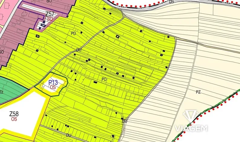 Prodej zahrady, Kyjov, 2282 m2
