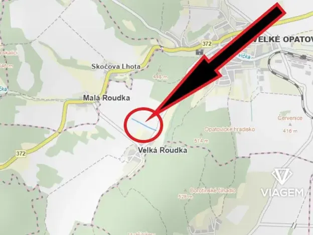 Prodej podílu pole, Malá Roudka, 1535 m2