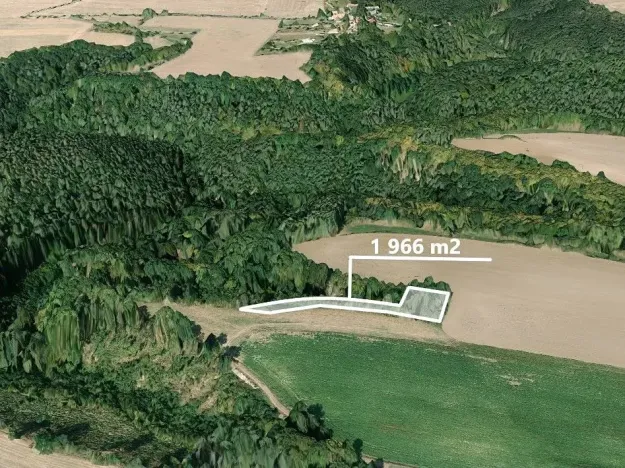 Prodej podílu lesa, Kokořín, 1843 m2