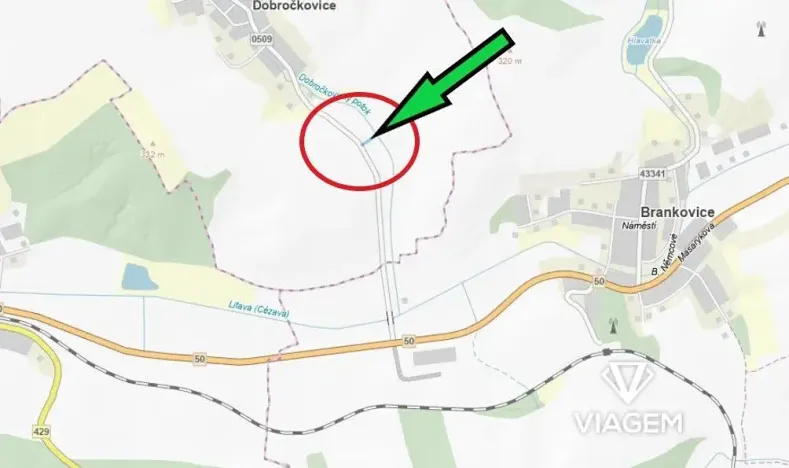 Prodej podílu pole, Dobročkovice, 383 m2