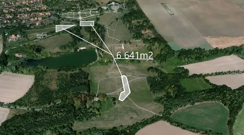 Prodej podílu pozemku, Lidice, 830 m2