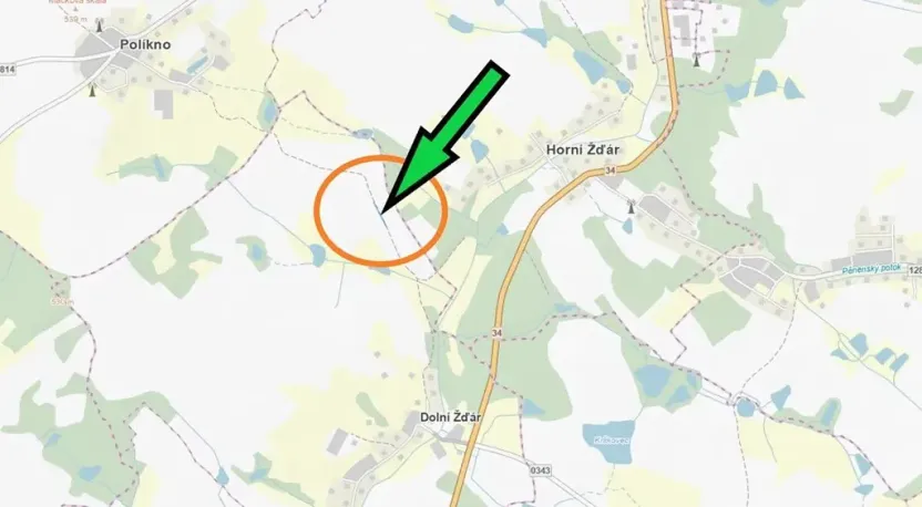 Prodej pole, Dolní Žďár, 384 m2