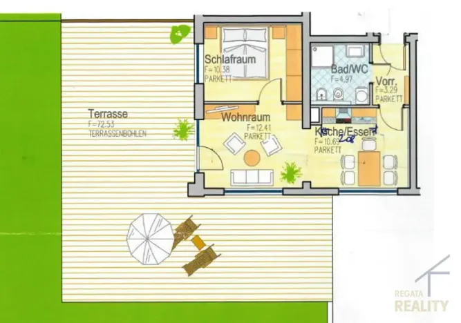 Prodej bytu 2+kk, Bad Kleinkirchheim, Rakousko, Straußweg, 42 m2