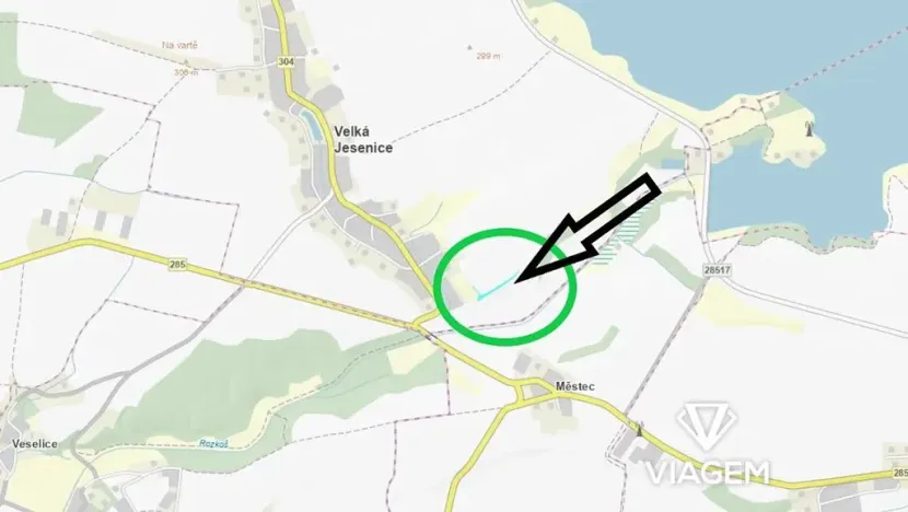 Prodej podílu pole, Velká Jesenice, 243 m2