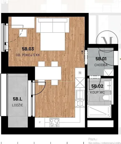 Pronájem bytu 1+kk, Strakonice, U Sv. Markéty, 32 m2