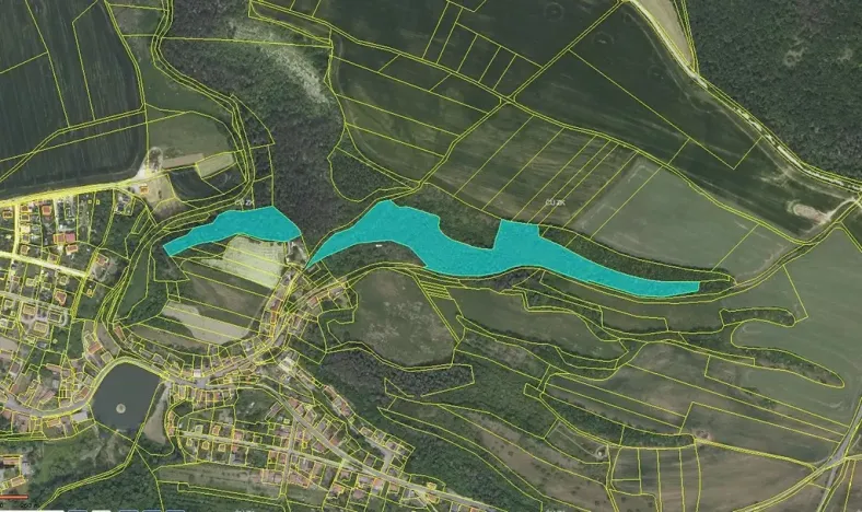 Prodej podílu lesa, Suchomasty, 4386 m2