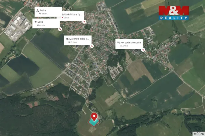 Prodej louky, Tymákov, 10013 m2