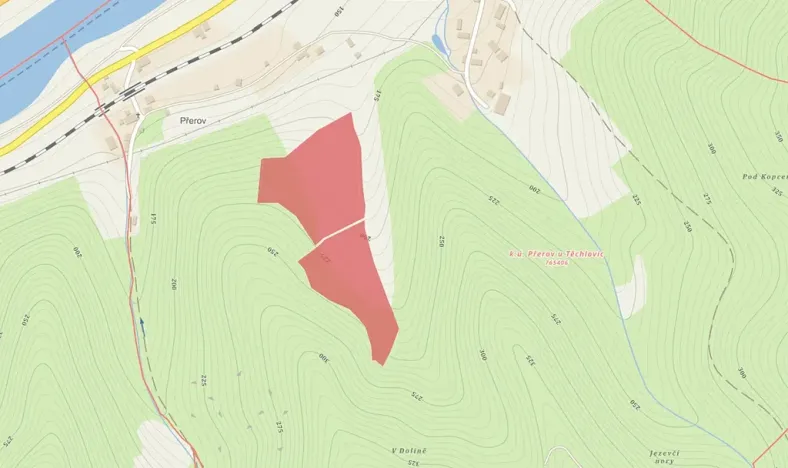 Prodej louky, Těchlovice, 42359 m2