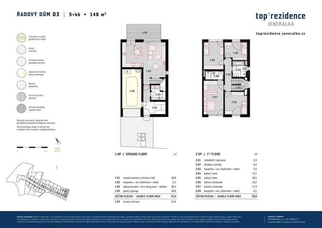 Prodej rodinného domu, Praha - Dejvice, V Trníčku, 148 m2