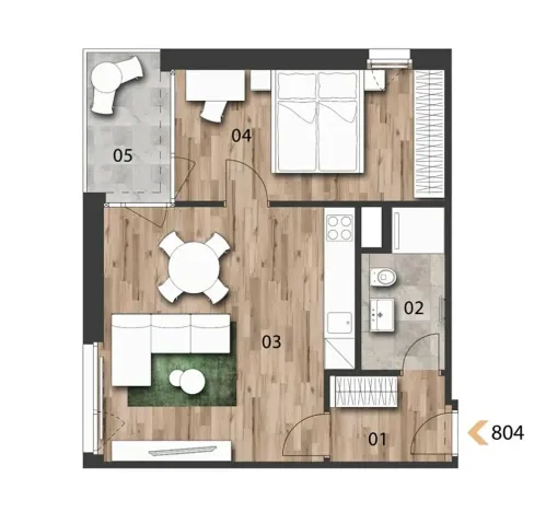 Prodej bytu 2+kk, Praha - Černý Most, Arnošta Valenty, 51 m2