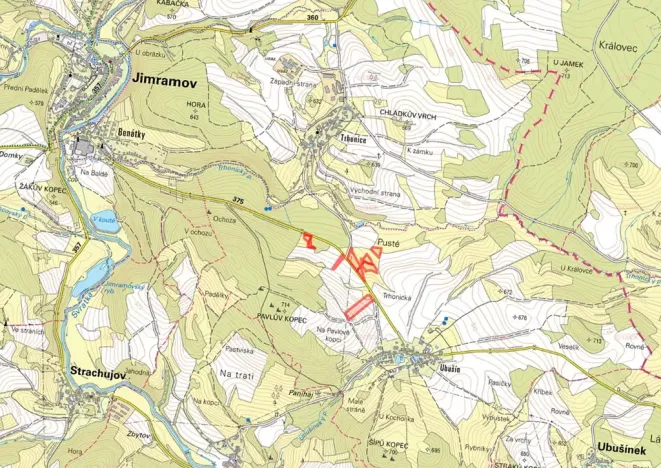 Prodej pole, Jimramov, 25411 m2