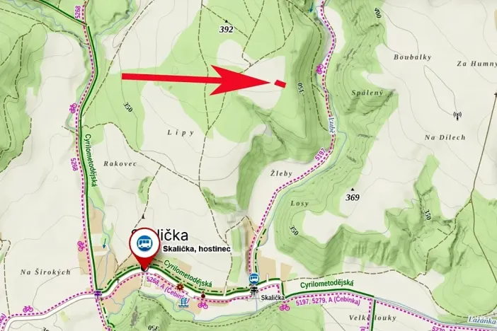 Prodej louky, Skalička, 2158 m2