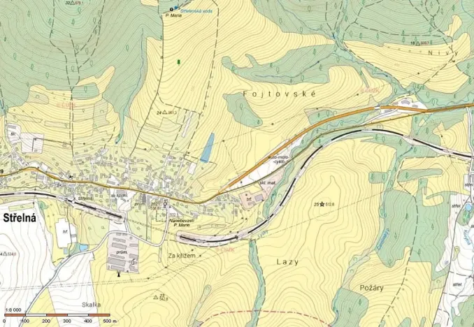 Prodej pole, Střelná, 4100 m2