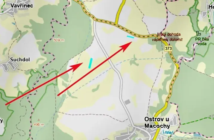 Prodej podílu pole, Ostrov u Macochy, 2406 m2