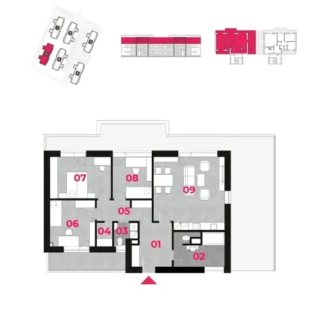 Pronájem bytu 4+kk, Znojmo, Třešňová, 102 m2