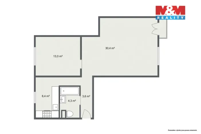 Prodej bytu 3+1, Hranice, Vítězná, 63 m2