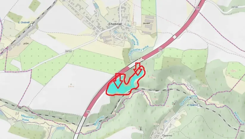 Prodej lesa, Chotiměř, 26763 m2