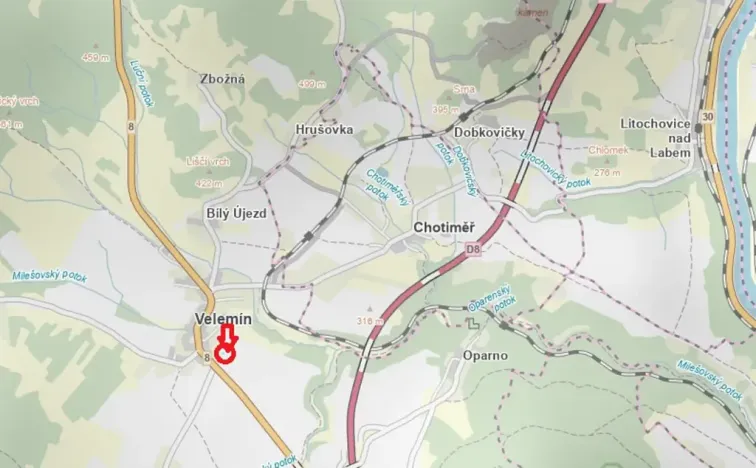 Prodej lesa, Chotiměř, 26763 m2