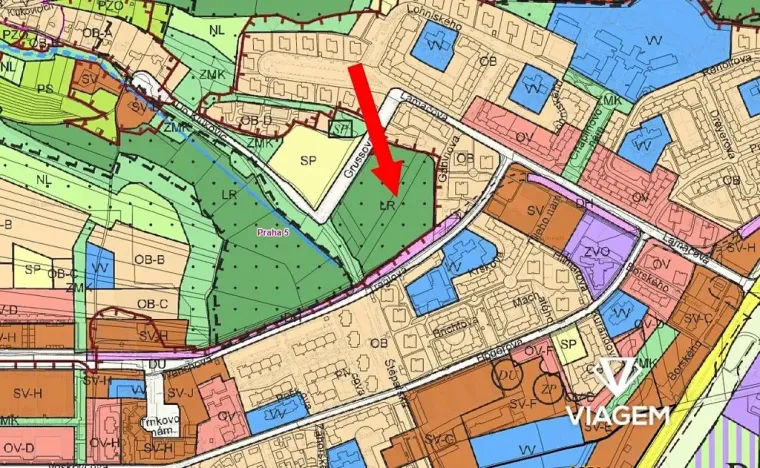 Prodej komerčního pozemku, Praha - Hlubočepy, 4609 m2