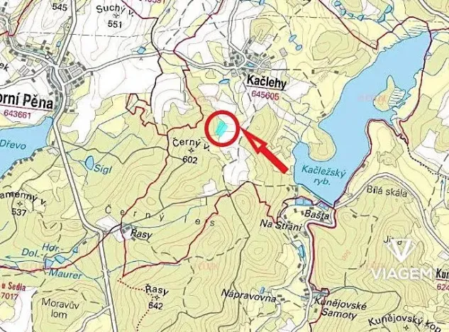 Prodej lesa, Kačlehy, 5447 m2