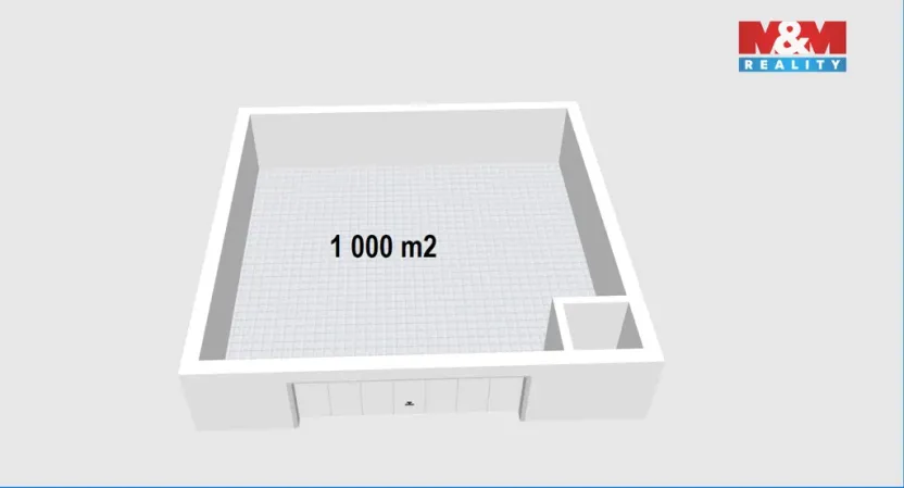 Pronájem výrobních prostor, Hořice, Maixnerova, 1000 m2