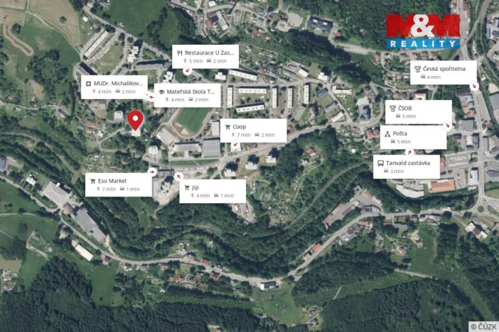 Pronájem bytu 2+1, Tanvald, Sportovní, 57 m2